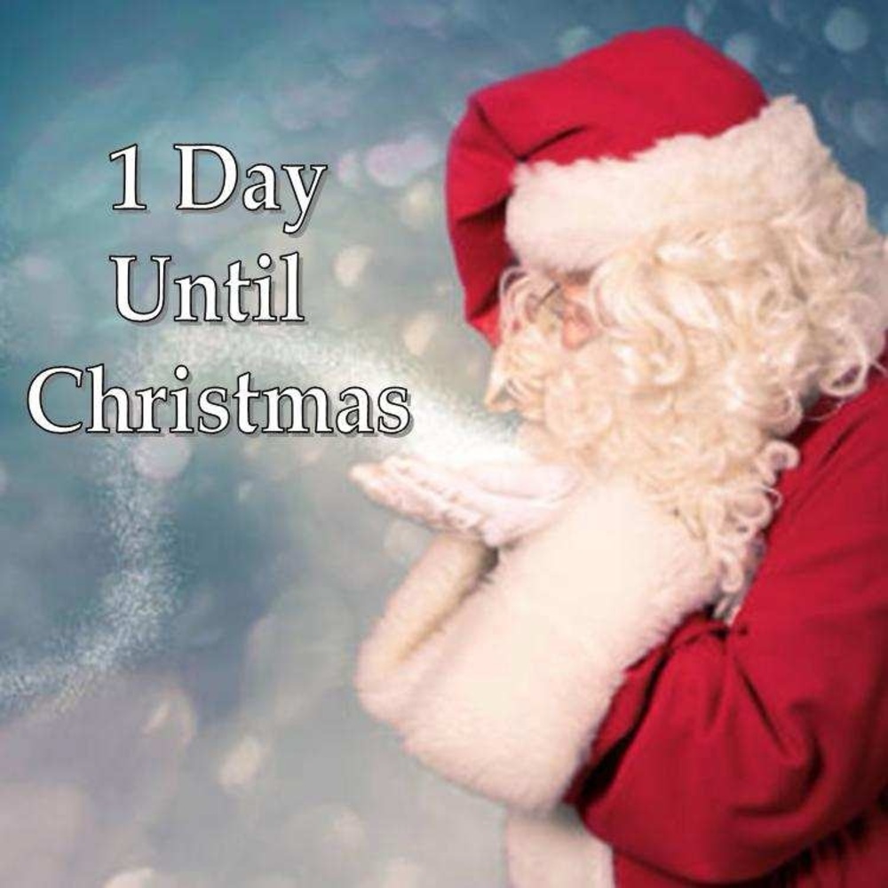Santa Claus Christmas Countdown Sign